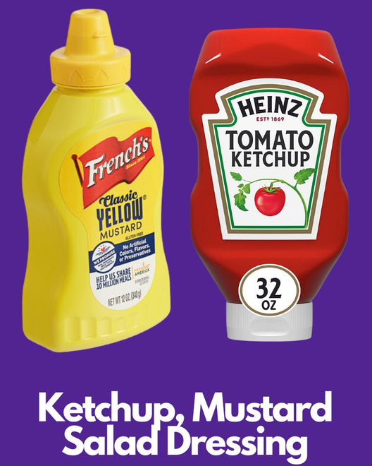 Mustard, Ketchup, Condiments
