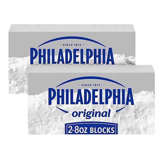 Cream Cheese - Philadelphia Original Cream Cheese for a Keto and Low Carb Lifestyle Bricks - 2-8 Oz