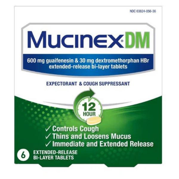 Mucinex® Dm - Reg Strength (Blister Pack) 6 Ct.