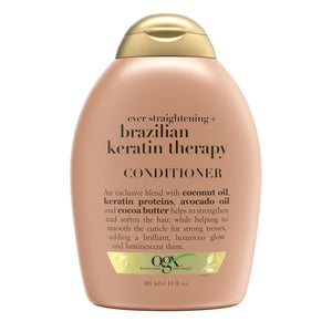 Ever Straightening + Brazilian Keratin Therapy Hair-Smoothing Conditioner with Coconut Oil, Cocoa Butter & Avocado Oil, Paraben-Free, Sulfate-Free...