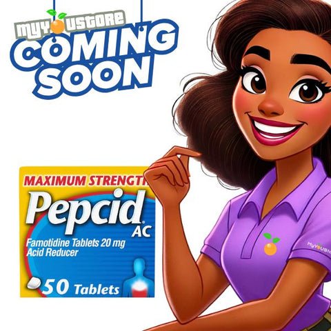 Pepcid AC Maximum Strength, 20 mg Famotidine for Heartburn Prevention & Relief, 50 Ct