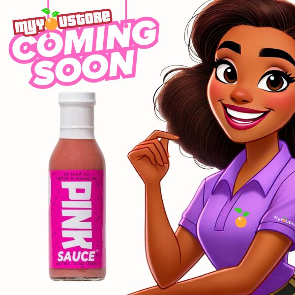 Pink Sauce Gluten-Free, Vegan, Sweet & Tangy Sauce, 13 oz Bottle