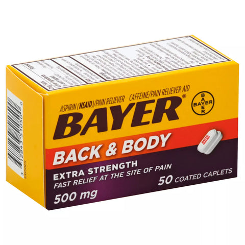 Bayer Back & Body Extra Strength Pain Reliever 50 ct