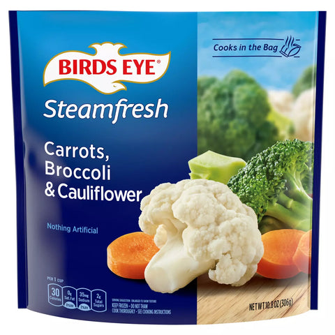 Birds Eye Steamfresh Broccoli, Cauliflower, & Carrots 10.8 OZ