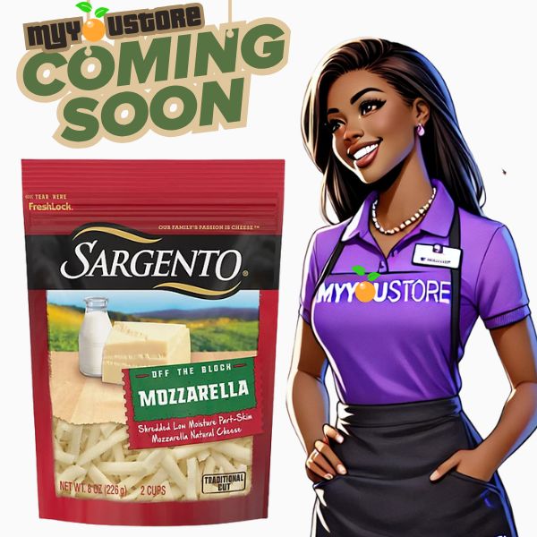 Cheese - Sargento Off the Block Cheese Shredded Mozzarella - 8 Oz
