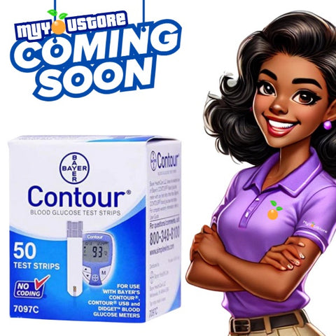 Contour Diabetic Blood Sugar Glucose Test Strips (50Ct