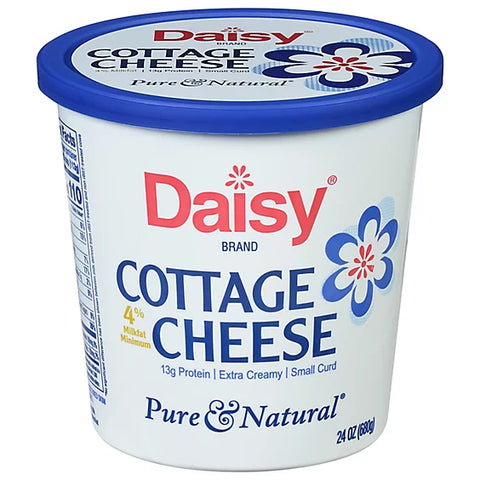 Cottage Cheese - Daisy Cheese Cottage Small Curd 4% Milkfat Minimum - 24 Oz