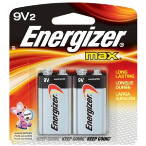 Energizer 9V Batteries, 2 Count MAX Premium Alkaline 9 Volt