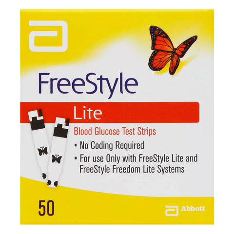 FreeStyle Lite Blood Glucose Test Strips 50ct