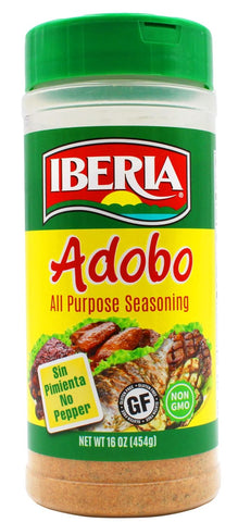 Iberia Adobo All Purpose Seasoning, Without Pepper, 16 oz