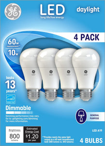 GE Lighting LED Standard Light Bulbs, 10 Watts (60 Watt Equivalent)