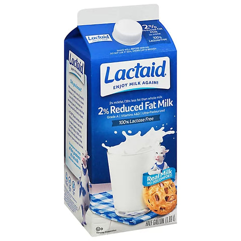 Milk - Lactaid California 2% Reduced Fat Milk - 64 Oz