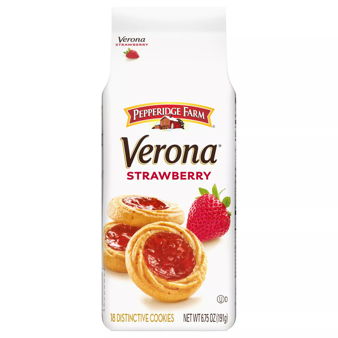 Pepperidge Farm Verona Strawberry Thumbprint Cookies 6.75oz