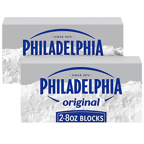 Cream Cheese - Philadelphia Original Cream Cheese for a Keto and Low Carb Lifestyle Bricks - 2-8 Oz