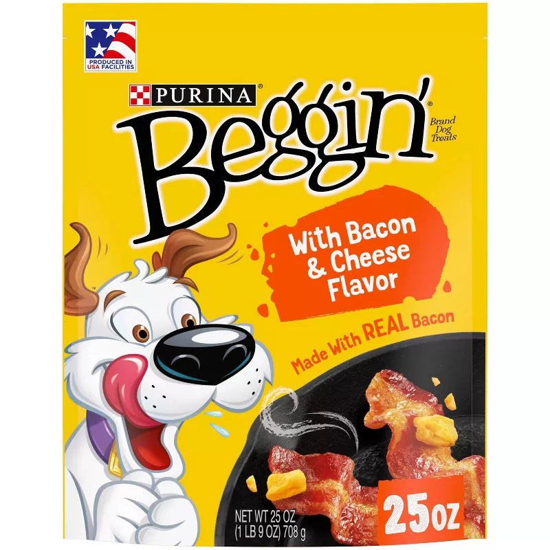 Purina Beggin' Strips Training Treats Bacon & Cheese Flavors Dog Treats