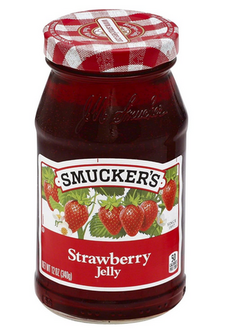 Smuckers Strawberry Jelly, Made with Real FruitJuice, 12 oz Glass Ja