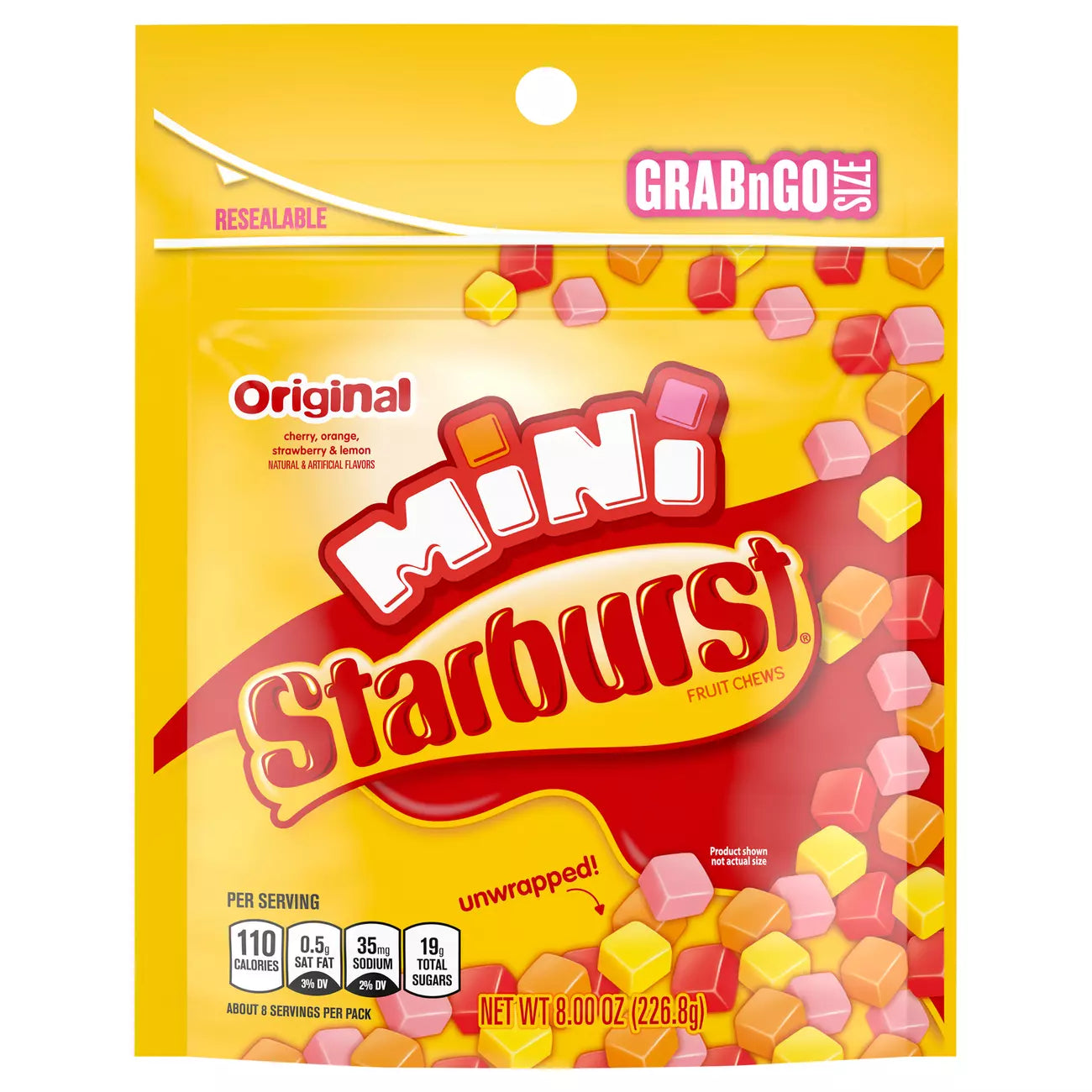 Starburst Original Minis Chewy Candy - Grab & Go Size 8oz