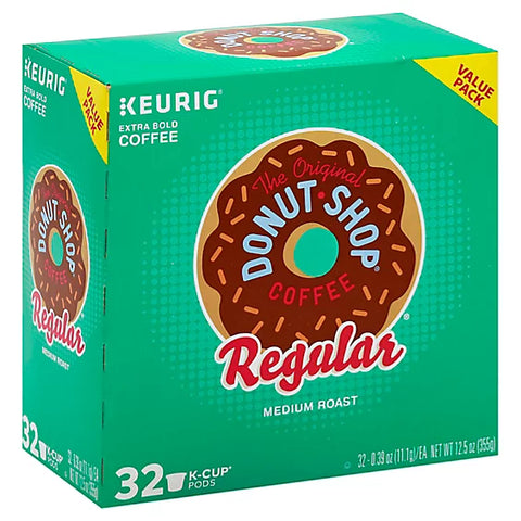 The Original Donut Shop Regular Medium Roast Coffee K Cup Pods - 32 Count