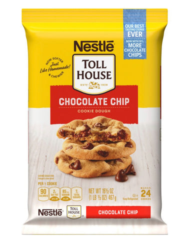 Nestle Toll House Chocolate Chip Cookie Dough 24 ct