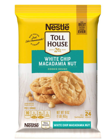 Nestle White Chocolate Macadamia Nut Cookie Dough 24ct