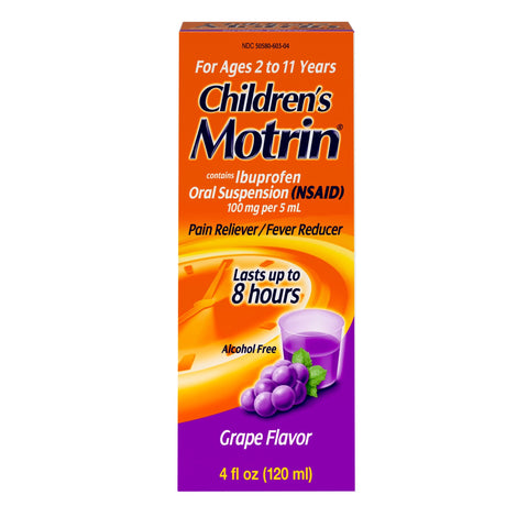 Children’s Liquid Motrin Grape 4OZ A012