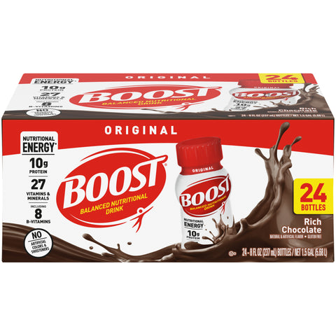Boost Original Ready to Drink Rich Chocolate Shake 24 - 8 OZ