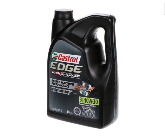 Castrol Edge Synthetic Motor Oil 10W-30 5 Quart - HISYN10-30-5QT