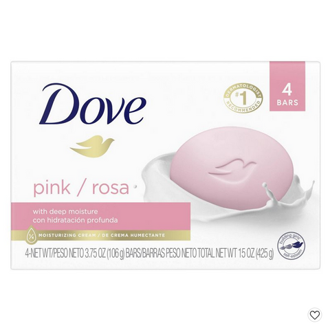 Dove Beauty Pink Deep Moisture Beauty Bar Soap - 3.75oz each
