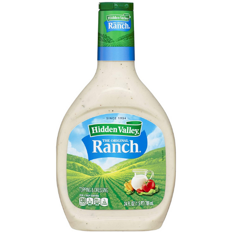 Hidden Valley Ranch Dressing & Dipping Sauce, Ranch Dressing and Pizza Topping, Gluten Free Salad Dressing, 24 Ounces