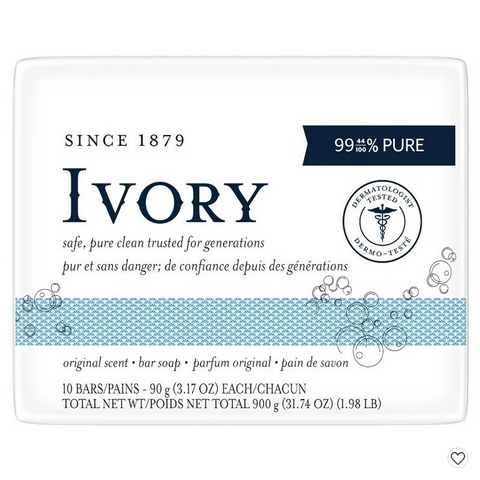 Ivory Original Bar Soap - 10pk - 3.17oz each