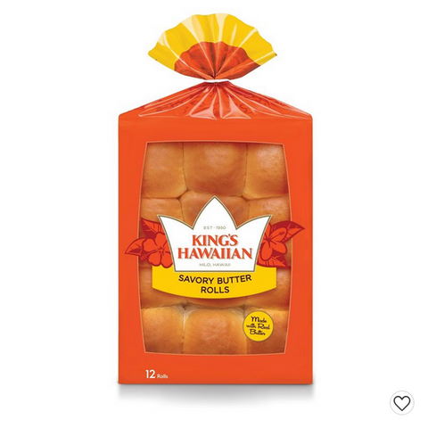 King's Hawaiian Savory Butter Sweet Rolls - 12oz/12ct