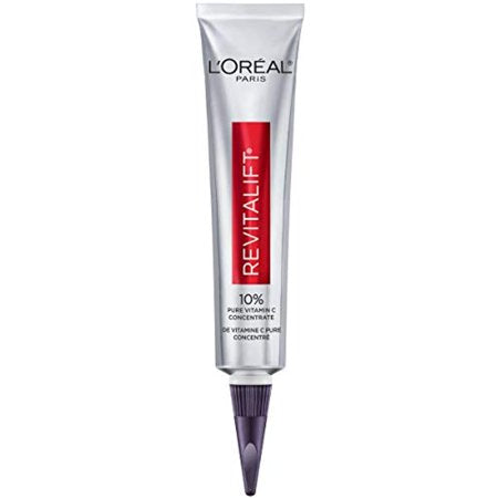 Loreal Paris Skincare 10% Pure Vitamin C Serum with Hyaluronic Acid from Revitalift Derm Intensives Visibly Brighten Dark Spots Even Tone and Reduce