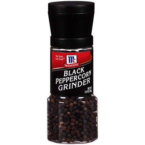 Pepper - Black Peppercorn Grinder, 2.5 oz