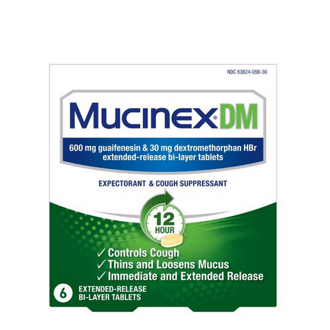 Mucinex® Dm - Reg Strength (Blister Pack) 6 Ct.