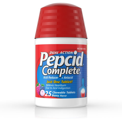 Pepcid Acid Reducer And Antacid Chewable Tablets, 25ct