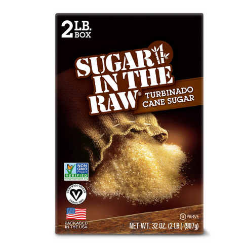 Sugar In The Raw Granulated Turbinado Cane Sugar, Pure Natural Sweetener, 2lb Bag (1-Pack)