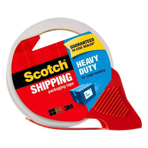 Scotch Shipping Packaging Tape With Dispenser, Heavy Duty, 1.88" x 54.6yds