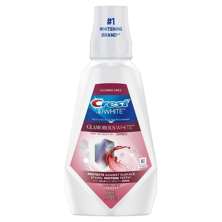 Crest 3D White Alcohol-Free Multi-Care Whitening Mouthwash - Arctic Mint