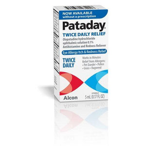 Pataday Twice Daily Eye Allergy Itch and Redness Relief Drops - 0.17 fl oz