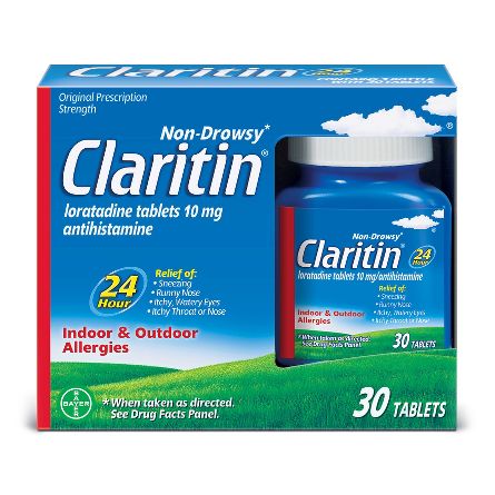 Claritin Allergy Relief 24 Hour Non-Drowsy Loratadine Tablets